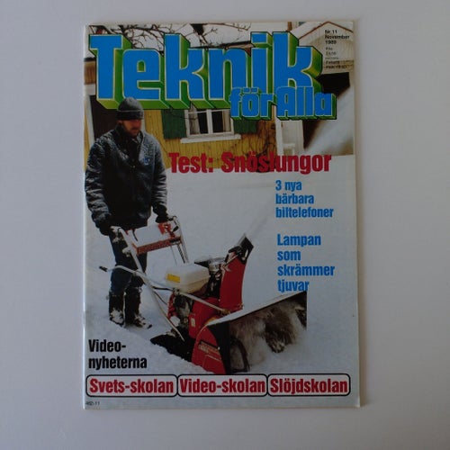 Teknik för Alla, Nr 11 1989