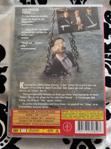 Varning för Jönssonligan (1981) *OOP utgången film* DVD