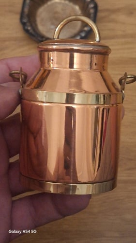 Dorre koppar mjölkkanna mini