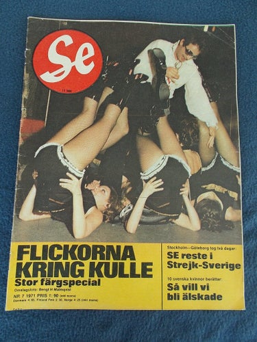 SE #7 1971 Jarl Kulle stort bild reportage