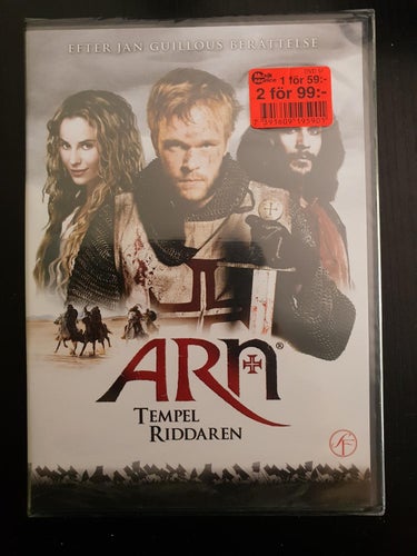 Arn temple riddaren (NY INPLASTAD) DVD
