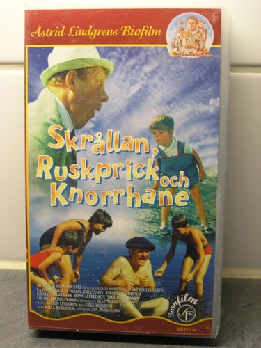 Skrållan, Ruskprick och Knorrhane, VHS, Astrid Lindgren