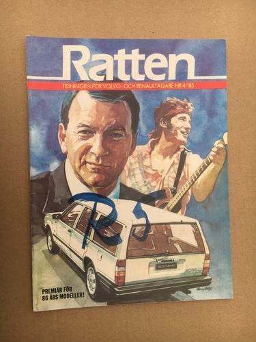 VOLVO Tidning Ratten 1985 Nr. 4 Rep. 1986 års modeller