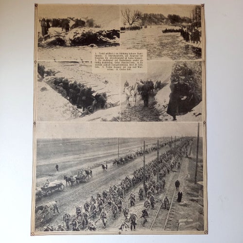 Tidningsurklipp från första världskriget 1915