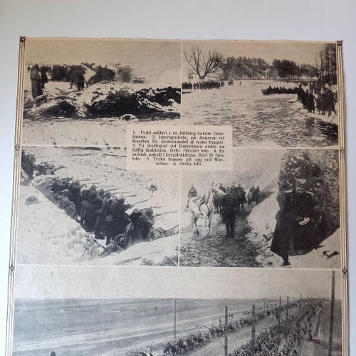 Tidningsurklipp från första världskriget 1915