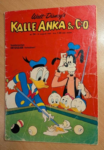 Kalle Anka & C:o. Nr 34, 1969. (Läsexemplar)