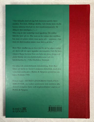 Britt-Mari lättar sitt hjärta bok av Astrid Lindgren Lindgrens Samlingsbibliotek