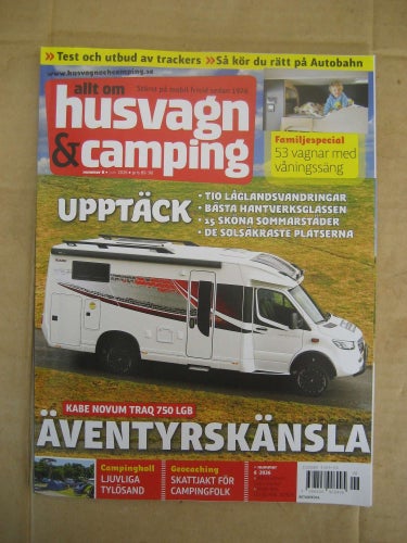 Allt om Husvagn & Camping Nr:6-2026 (Kabe Novum Traq 750 LGB & Knaus Sudwind BL