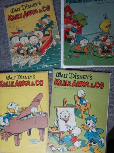 Walt Disney's Kalle Anka & C:o Nr 2, 3, 5, 7 1952