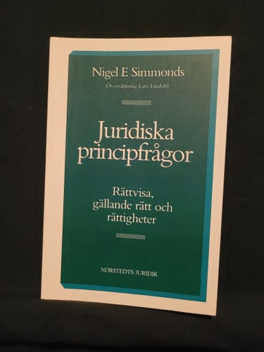 Juridiska principfrågor - Nigel E Simmonds - 1996