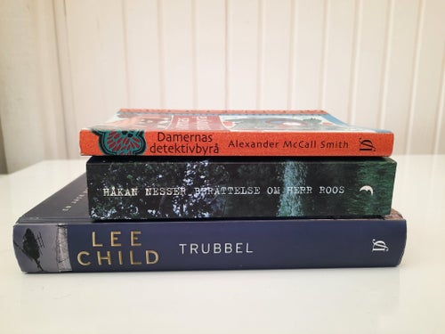Deckare 3 böcker: Lee Child + Håkan Nesser + Alexander McCall Smith
