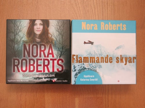 Nora Roberts - Överlevaren & Flammande skyar (Ljudböcker)