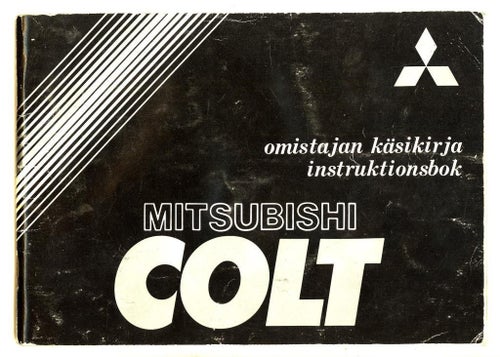 Mitsubishi Colt - instruktionsbok.