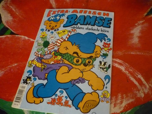 TIDNING, BAMSE, NR 4 - 1992, VÄRLDENS STARKASTE BJÖRN