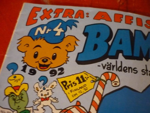 TIDNING, BAMSE, NR 4 - 1992, VÄRLDENS STARKASTE BJÖRN