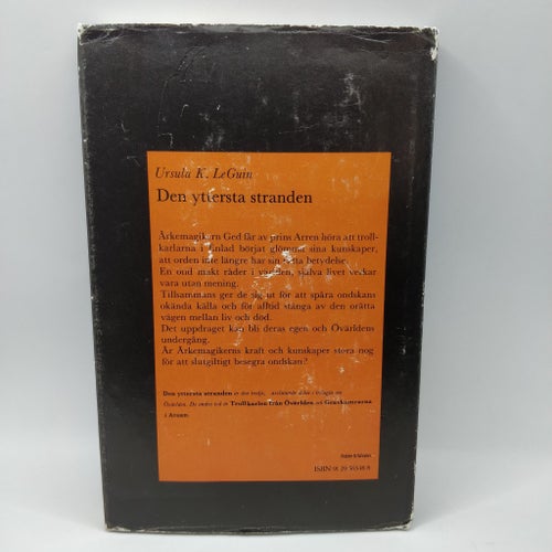 Den yttersta stranden - Ursula K. Le Guin - Inbunden Tryckt 1983 - Övärlden 3