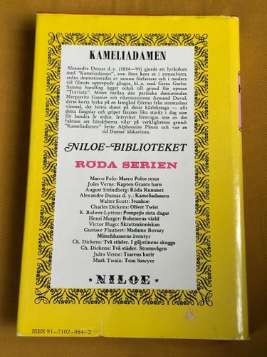 Kameliadamen av Alexandre Dumas, 1982