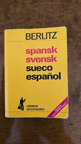 Berlitz Spansk Svensk Ordbok, 1989