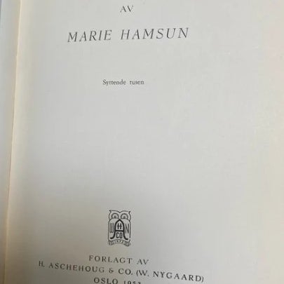 Regnbågen av Marie Hamsun, 1953