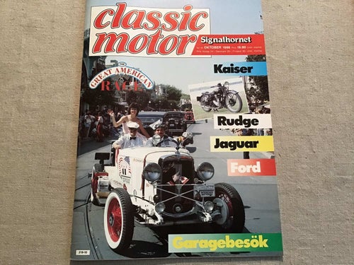 CLASSIC MOTOR NR 10 1986 KAISER,RUDGE,JAGUAR,FORD,STUDEBAKER,TWN MOTORCYKEL