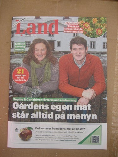 Land Nr:10-2023(Sophie & Carl Helander driver fårfarm & restaurang i Floby, An)