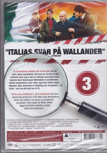 DVD / Kommissarie Montalbano # 3: Formen Av Vatten / Ny & Inplastad