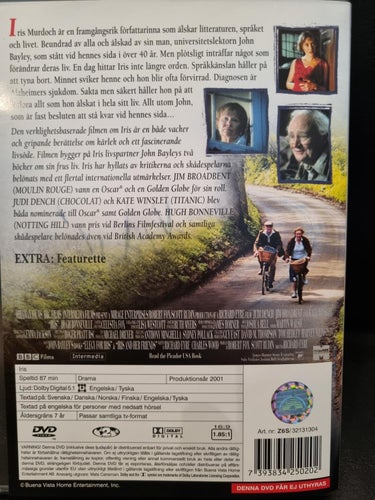 Iris (2001) Richard Eyre med Judi Dench och Kate Winslet.
