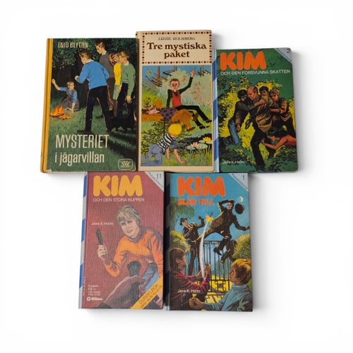 Enid Blyton + KIM-serien – klassiska ungdomsböcker (5 st)
