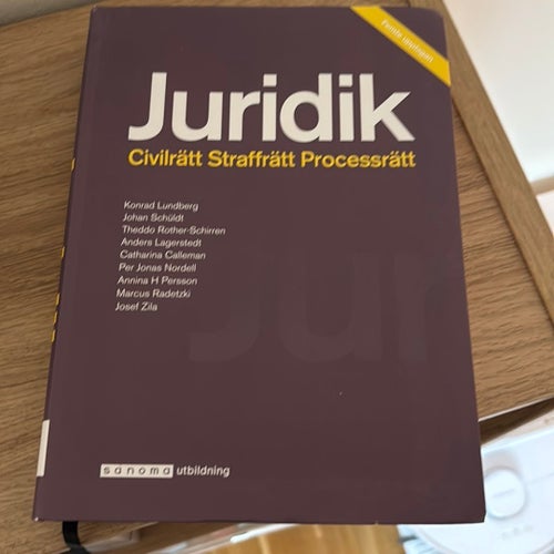 Juridik Civilrätt Straffrätt Processrätt av Konrad Lundberg