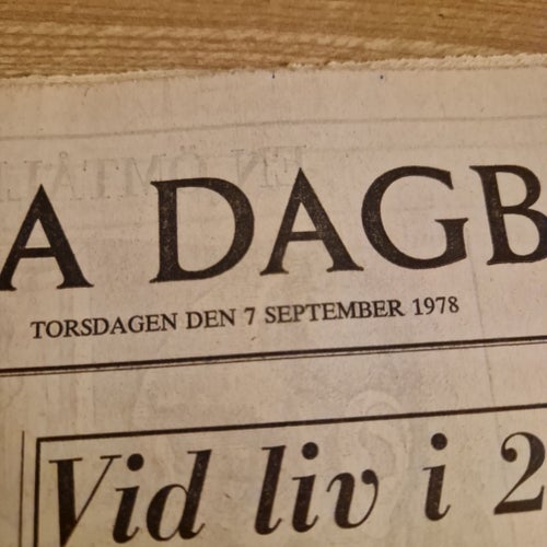 Svenska Dagbladet från 1978