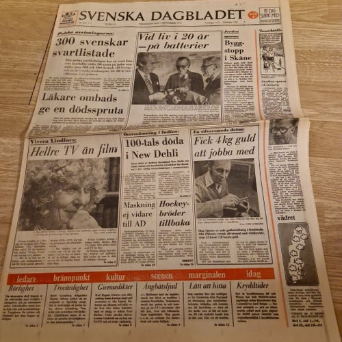 Svenska Dagbladet från 1978