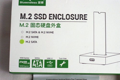 BLUEENDLESS - M.2 SSD ENCLOSURE, M.2 SATA
