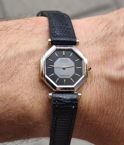 Sällsynt 1981 SEIKO Lassale Centennial av Kintarō Hattori 8420-5209 Damklocka