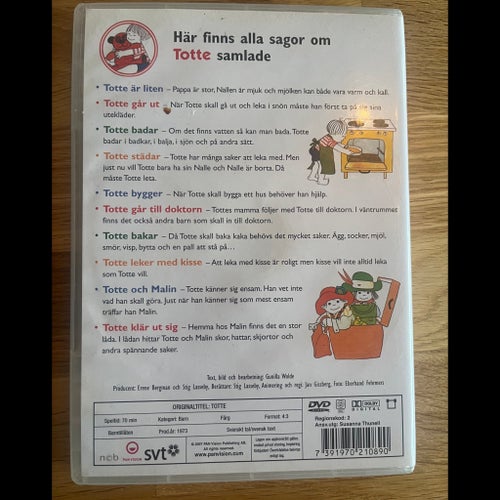 Totte av Gunilla Wolde (DVD)