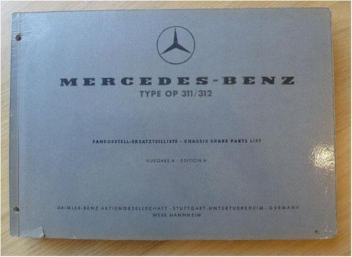 Reservdelskatalog Mercedes-Benz Type OP 311-312 Chassis