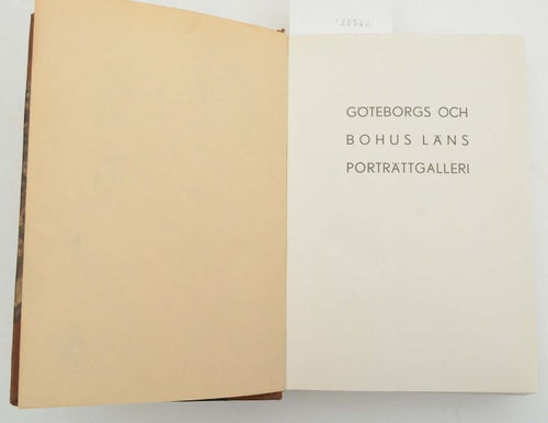 Göteborgs och Bohus läns porträttgalleri 1933-1935