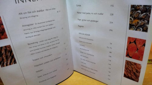 Stora boken om Fisk och Skaldjur. Bok. Very fine plus