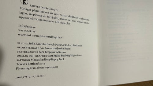 Transkulturell Psykiatri av Sofie Bäärnhielm, Bok, Very fine plus