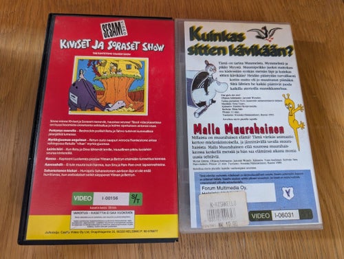 Finska/Suomi VHS Kiviset ja Soraset Show & Kuinkas Sitten Kävikään?