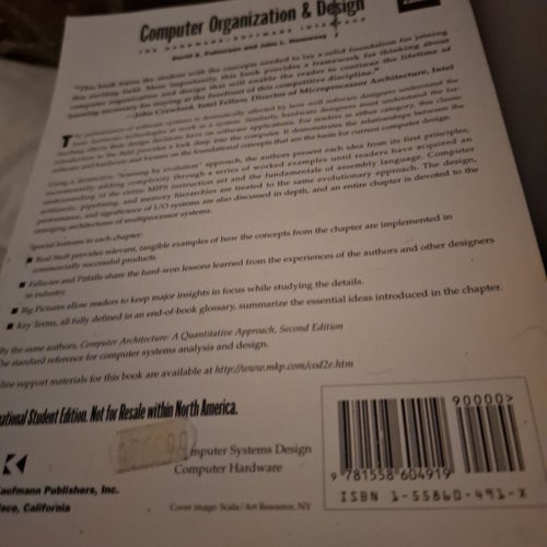 Computer Organization & Design av David A. Patterson och John L. Hennessy