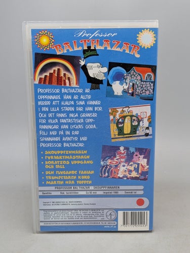 Professor Balthazar - Skouppfinnaren - Svenskt tal - VHS