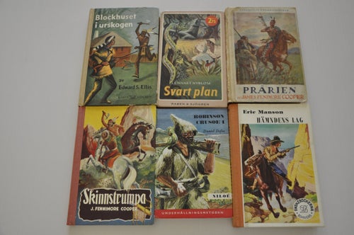 Barnbiblioteket SAGA . Tryckt 1948-1950.