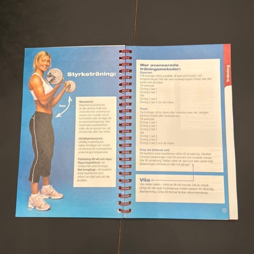 Stora fettförbränningsboken & Fitness Magazine Träningsdagbok