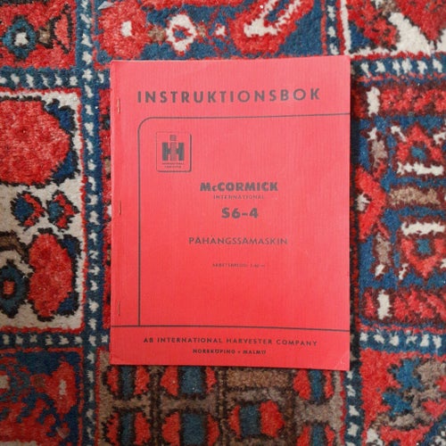 INSTRUKTIONSBOK MCCORMICK INTERNATIONAL S6-4