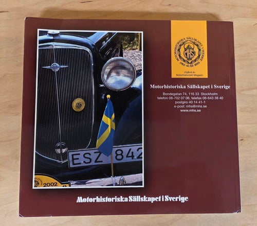 Motorhistoriska Sällskapet i Sverige Matrikel nummer 15