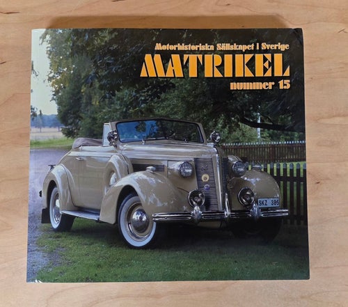 Motorhistoriska Sällskapet i Sverige Matrikel nummer 15