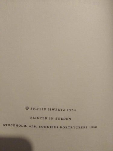 Korsade spår - Sigfrid Siwertz. bok, inbunden. Very Fine