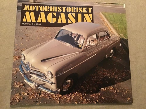 MOTORHISTORISKT MAGASIN NR 3 1999 VAUXHALL VELOX,CRESTA,KINS BIL MAO TSE TUNG