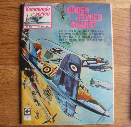 Kommandoserien 1967 nr 126 Döden flyger snabbt(68 s)
