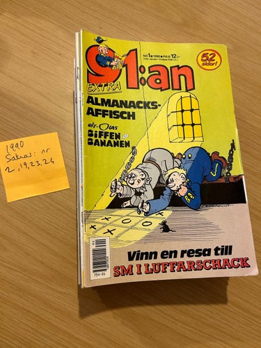 Samling 91:an 1990 flera nummer